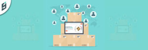 Stacked parcels labeled for international shipping, showcasing package forwarding and USA address parcel consolidation ser...