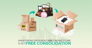 Free parcel consolidation service for package forwarding with a USA address, enabling affordable international shipping.