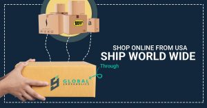 Holiday sales packages ready for international shipping with USA address, package forwarding, and parcel consolidation ser...