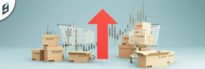 Package forwarding process showing parcels labeled with USA address for international shipping and parcel consolidation se...