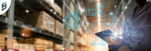 Package forwarding service showing USA address label on parcel for international shipping and parcel consolidation at Glob...
