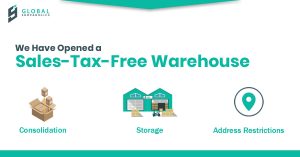 Tax-free shopping benefits with package forwarding, USA address, parcel consolidation, and international shipping services...