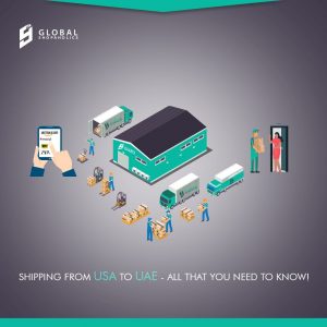 Package forwarding from USA to UAE with parcel consolidation and international shipping using a USA address service.