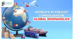 Freight consolidator handling multiple packages for parcel consolidation, package forwarding, and international shipping w...