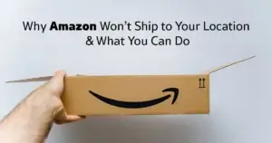 Explanation of Amazon shipping restrictions and benefits of USA package forwarding for international shoppers