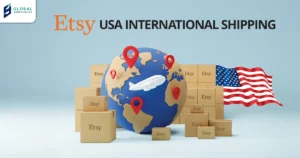 Etsy USA international shipping package forwarded globally with reliable USA package forwarding service.