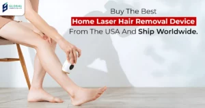 Home laser hair removal device with USA package forwarding and international shipping services by GlobalShopaholics.com