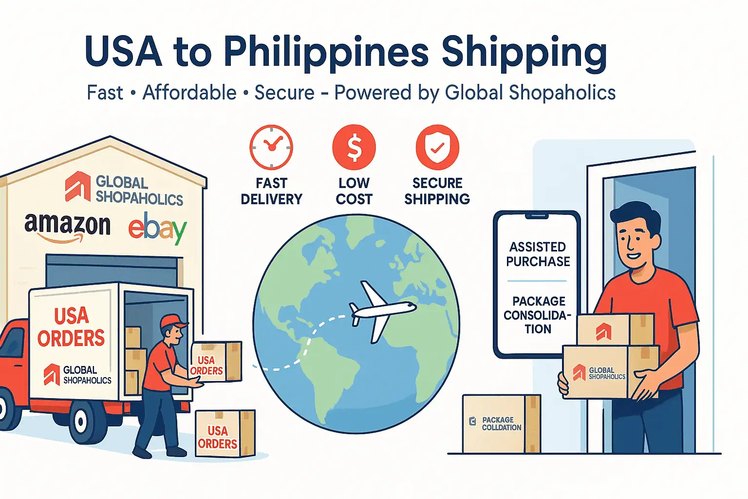 Shipping from US to Philippines