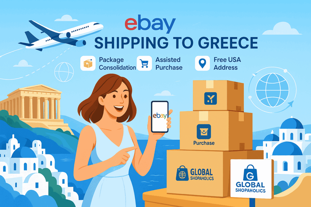 eBay Ship to Greece: Buy from eBay USA with Global Shopaholics.