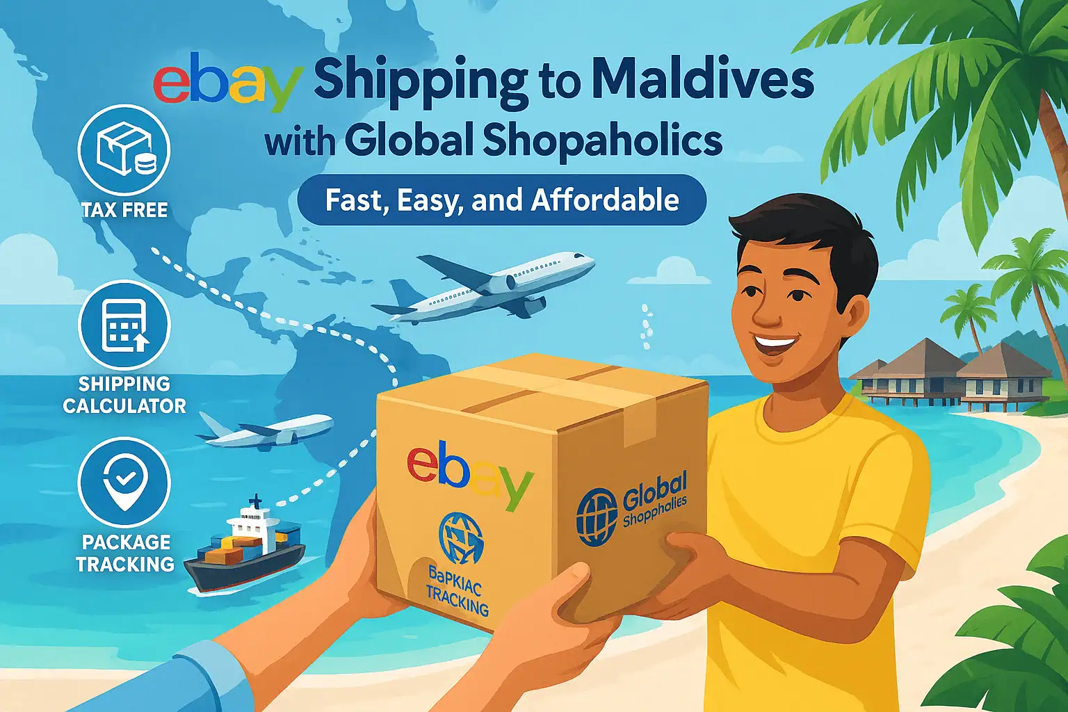 eBay shipping to maldives