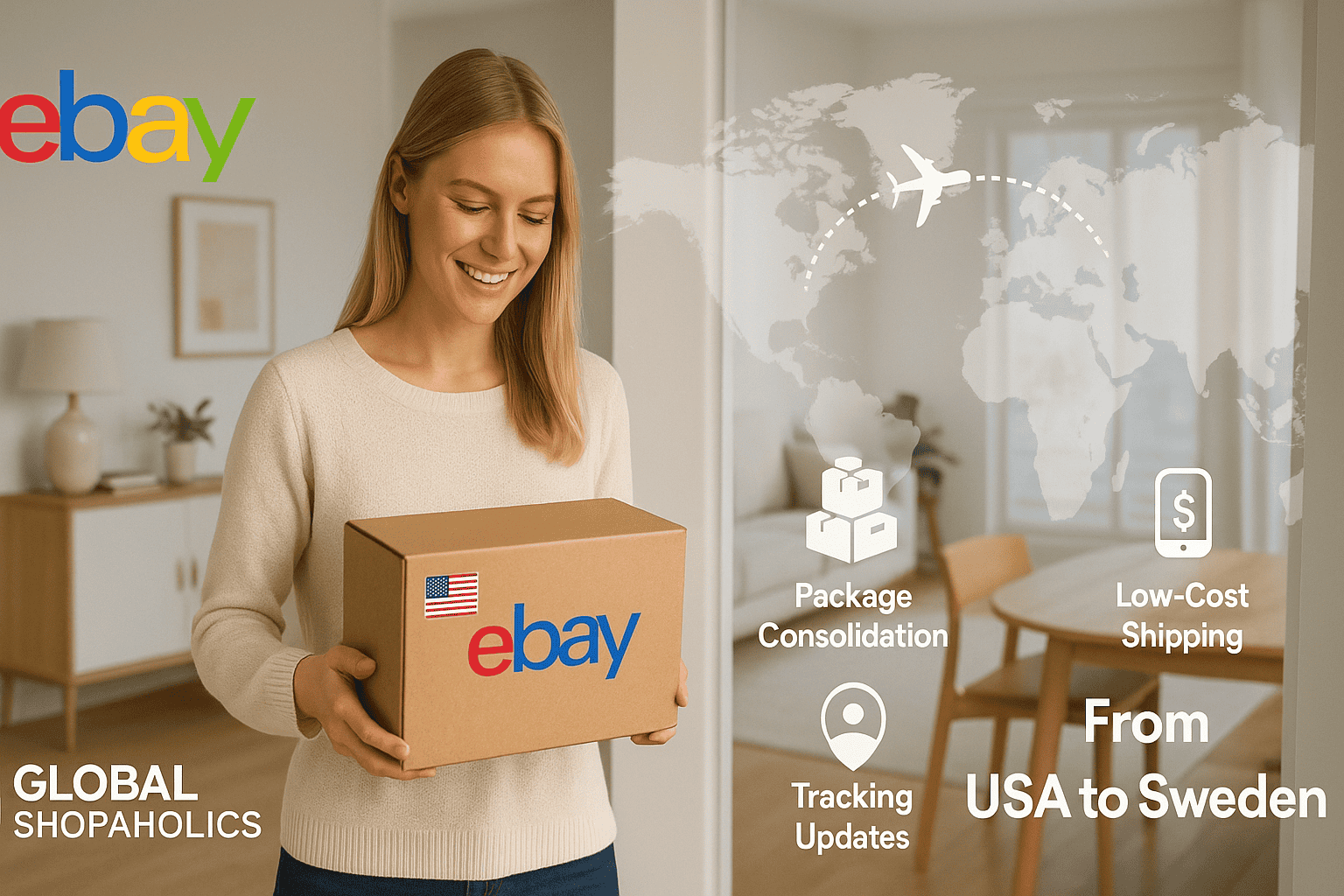 Does eBay Ship to Sweden? Buy from eBay USA with Global Shopaholics.