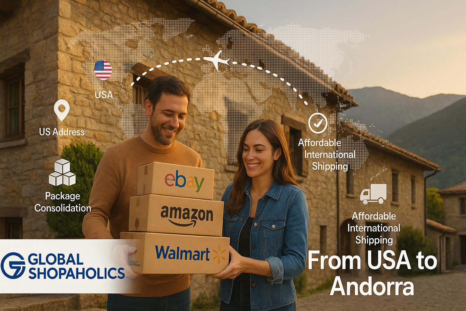 Shipping to Andorra from USA: Easy & Affordable with Global Shopaholics