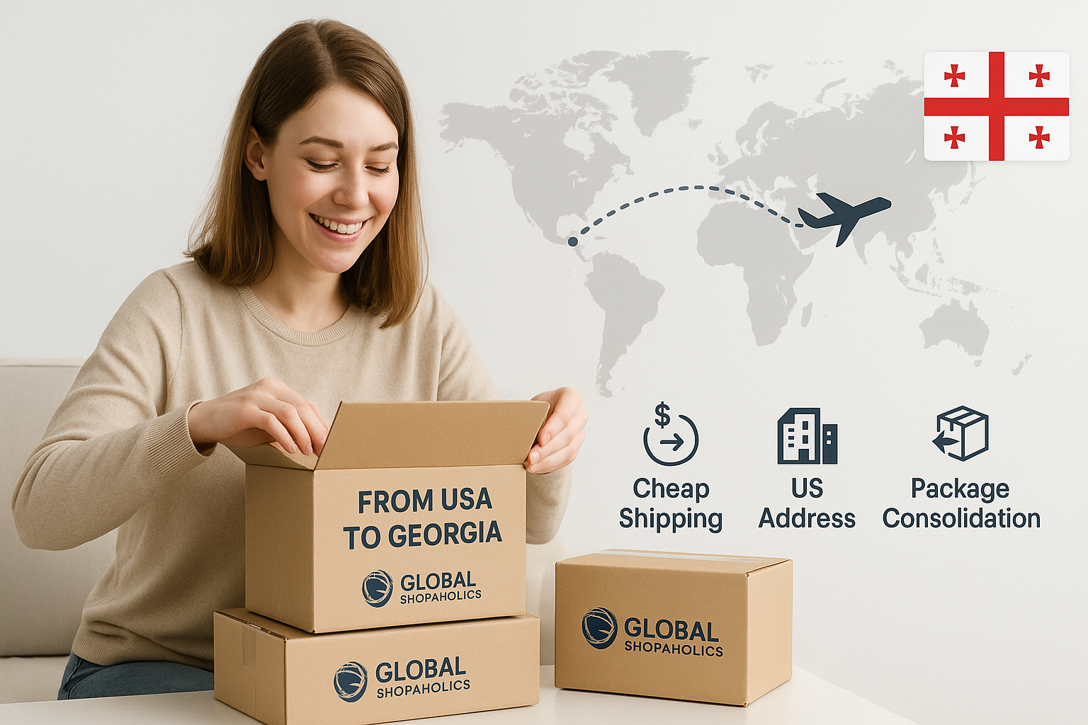 Ship Smart, Save More: Cheap Shipping to Georgia from USA with Global Shopaholics