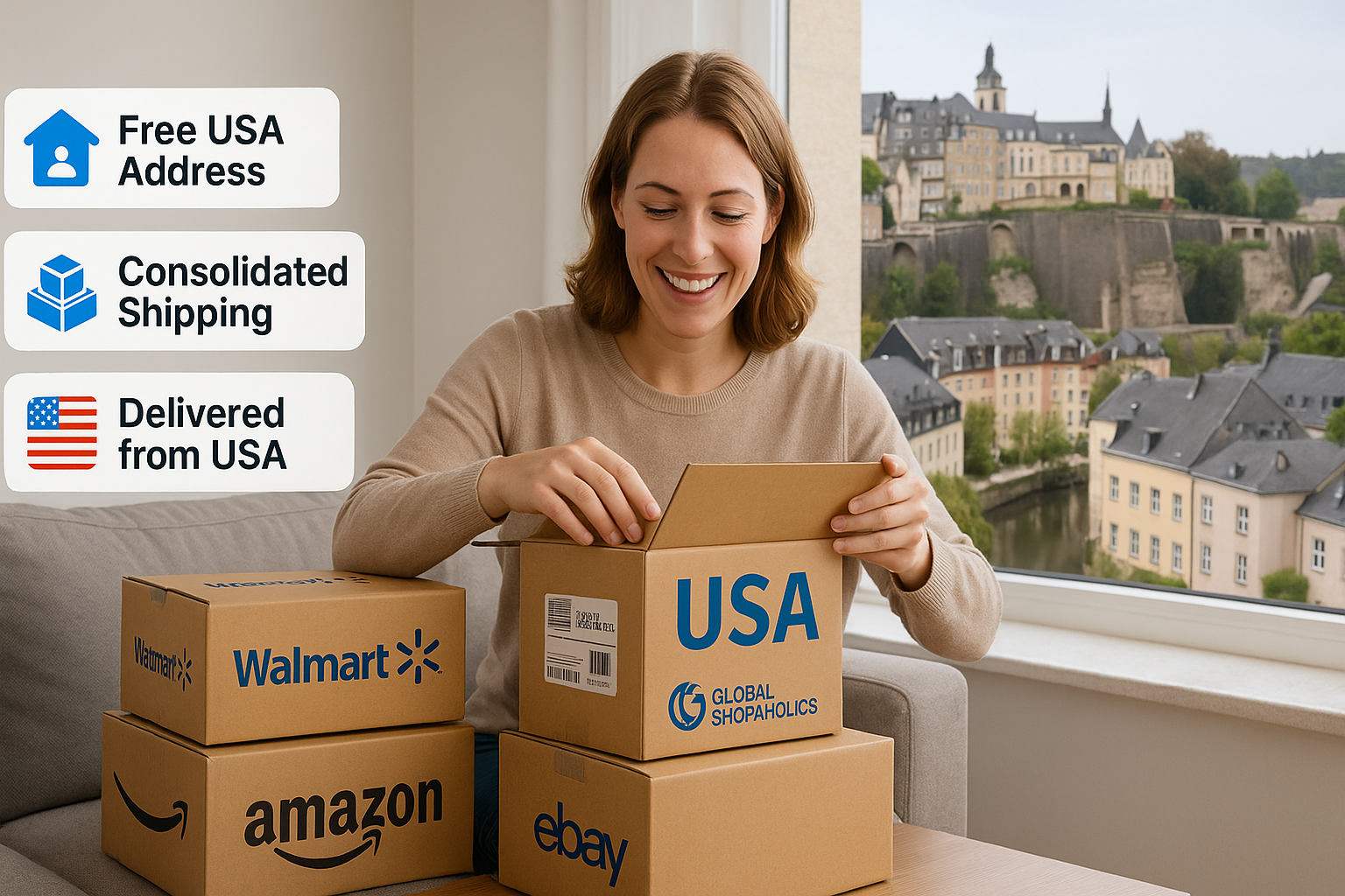 Shipping to Luxembourg from USA: Affordable and Reliable Options with Global Shopaholics