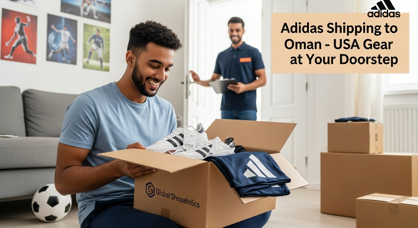 Adidas Shipping to Oman with Global Shopaholics: Get Your Favorite Shoes & Merchandise from USA.