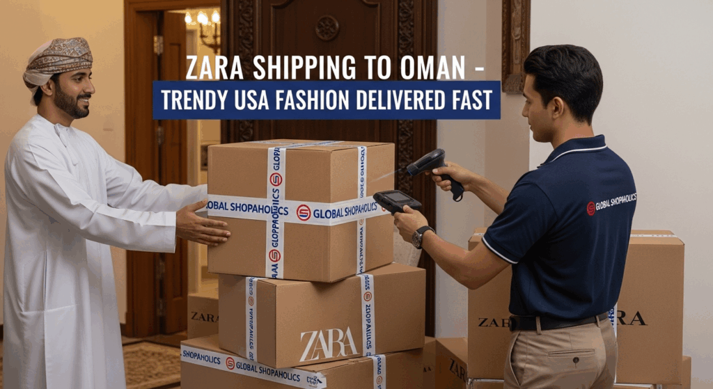 Zara Shipping to Oman with Global Shopaholics: How to Get Trendy USA Fashion Delivered Fast & Hassle-Free.