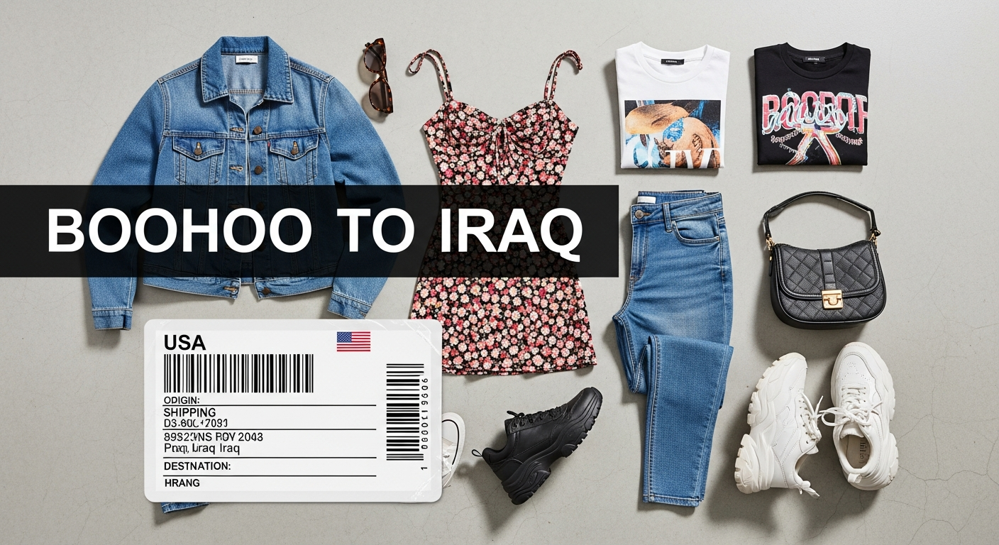Boohoo Ships to Iraq from USA: Complete US Fashion Shipping Guide for Iraqi Shoppers Using Global Shopaholics.
