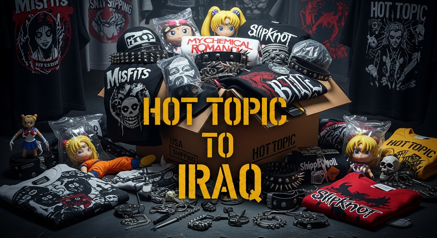 Hot Topic Ships to Iraq from USA: How to Buy Pop Culture Merch, Clothing & Accessories from the US Through Global Shopaholics.