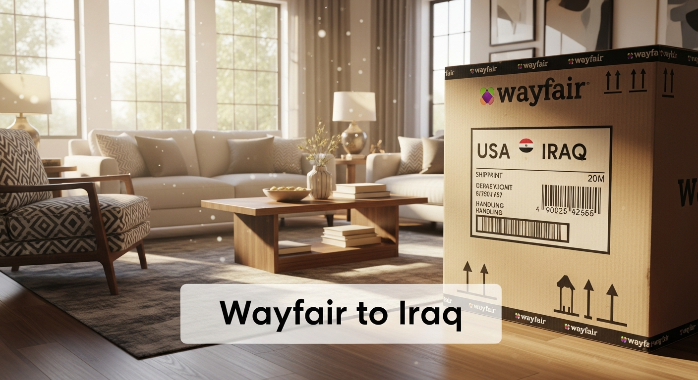 Wayfair Ships to Iraq from USA: Ultimate Guide to Buying US Furniture, Decor & Home Goods with Global Shopaholics.