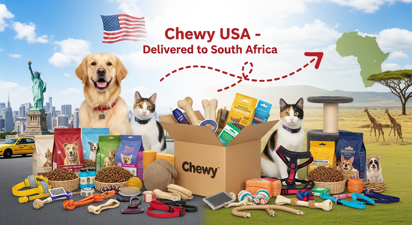 Does Chewy Ship to South Africa from the US? Order Pet Supplies from the USA with Global Shopaholics.