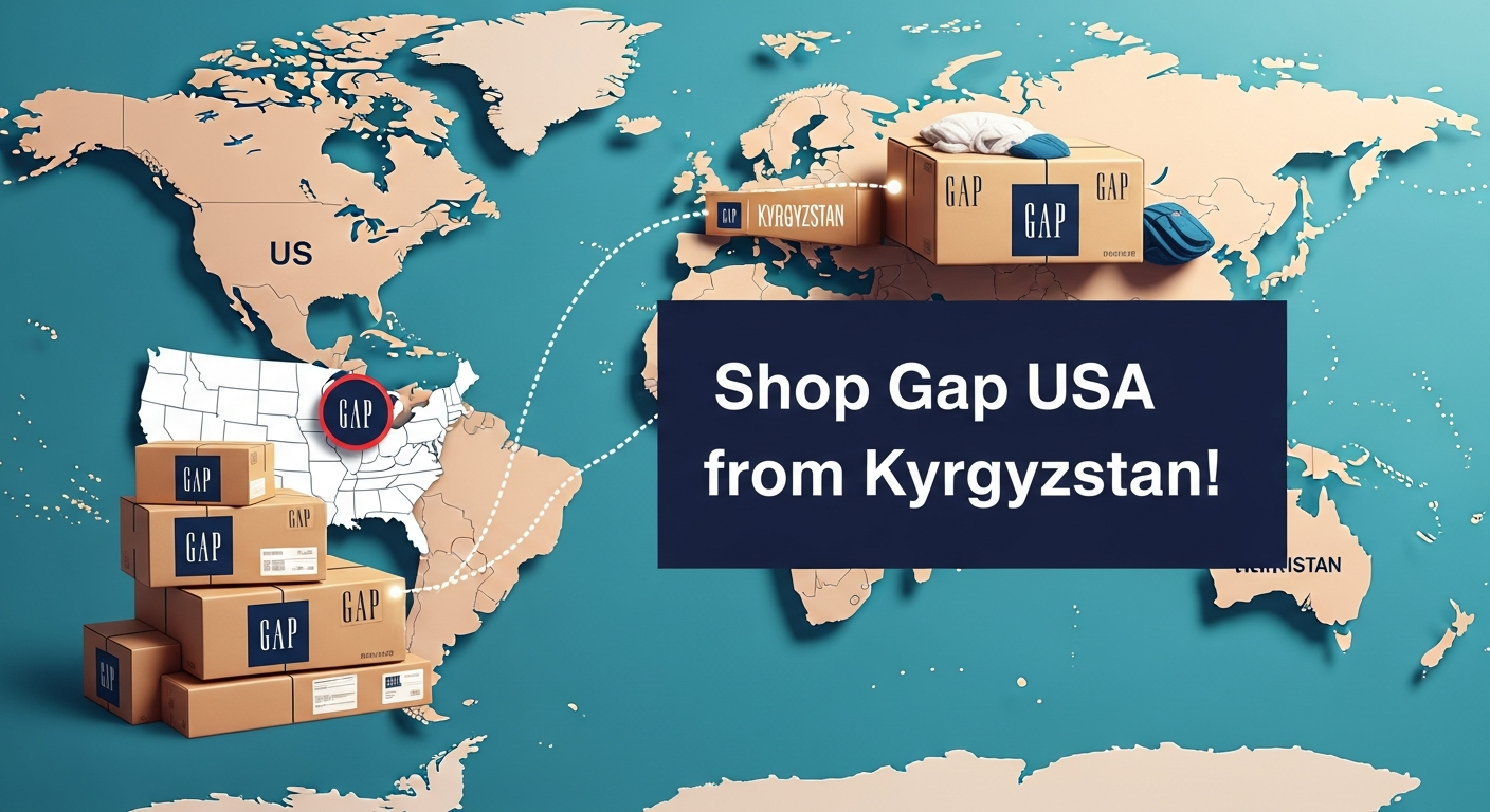Does Gap Ship to Kyrgyzstan from US? How to Shop Gap USA Clothing with Global Shopaholics.