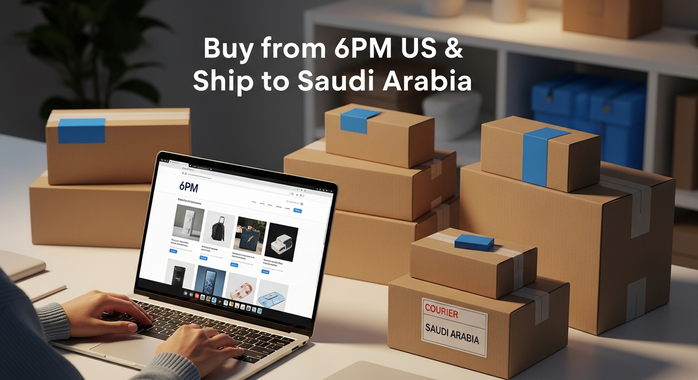 Buy from 6PM US and ship to Saudi Arabia