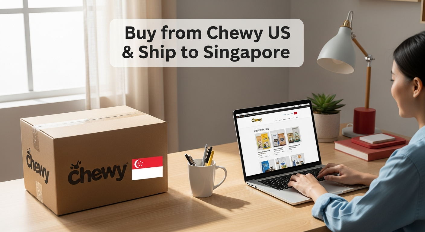Buy from Chewy US and ship to Singapore
