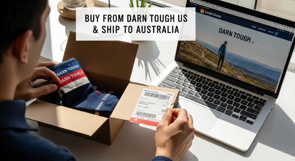 Buy from Darn Tough US and ship to Australia