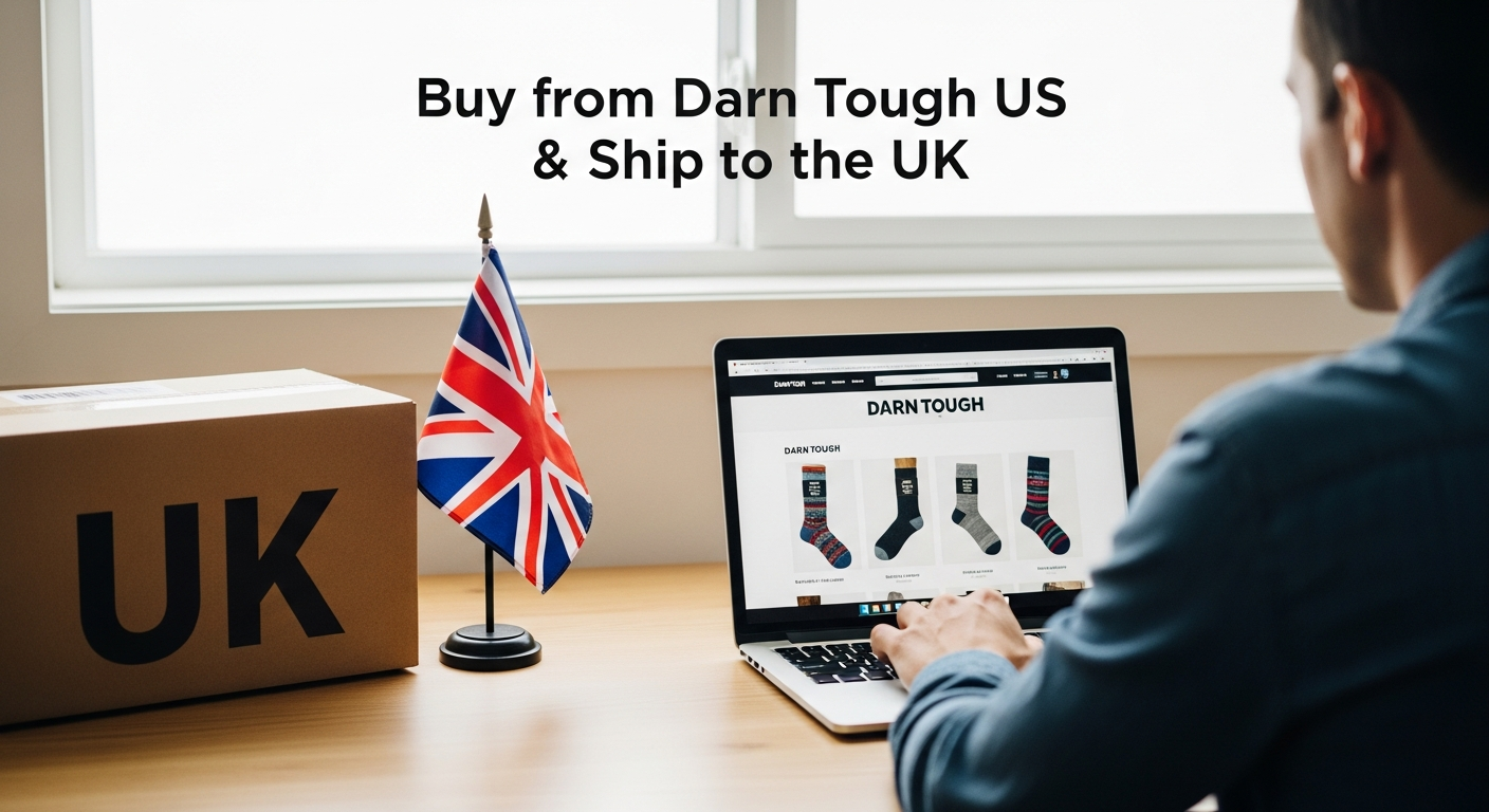 Buy from Darn Tough US and ship to UK