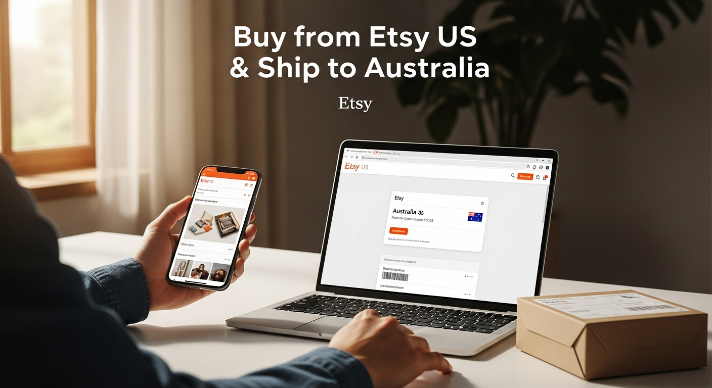 Buy from Etsy US and ship to Australia