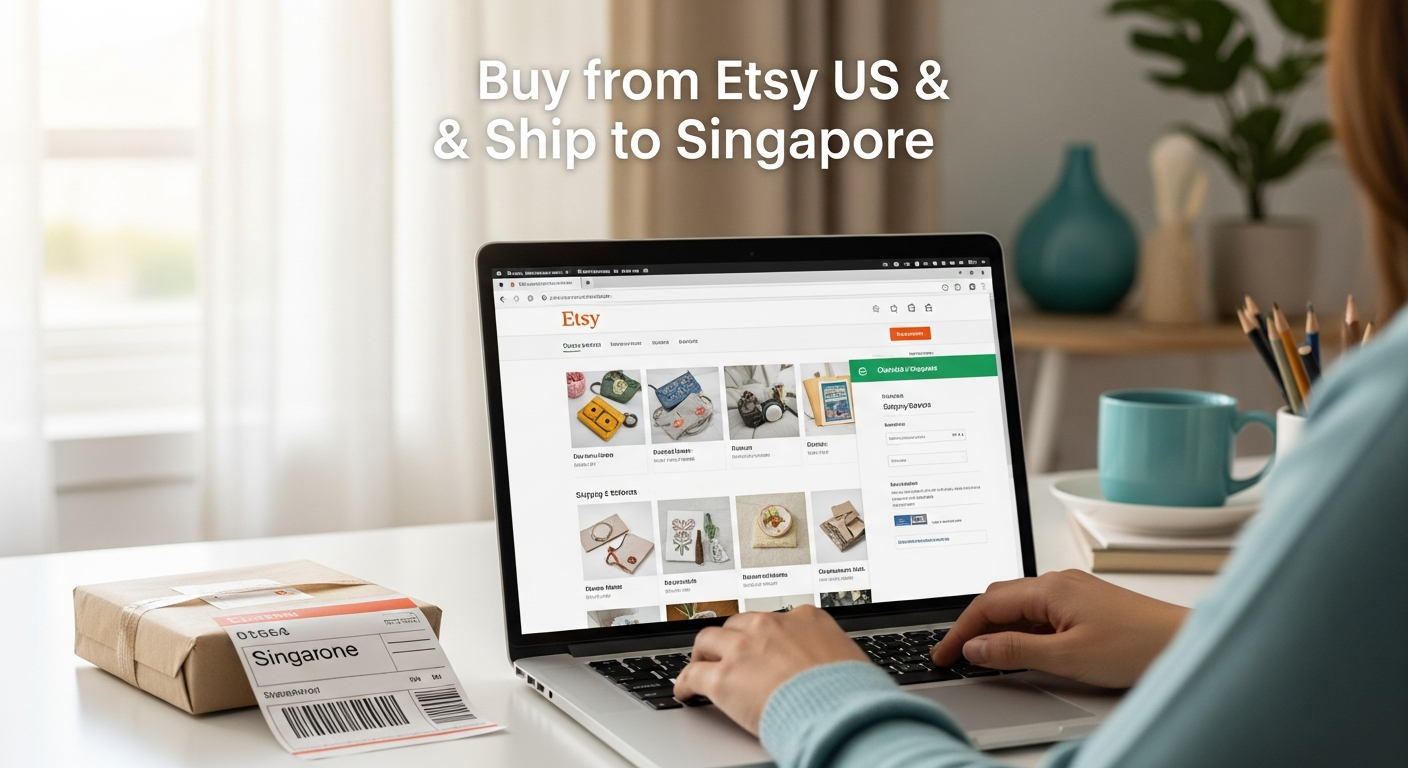Buy from Etsy US and ship to Singapore