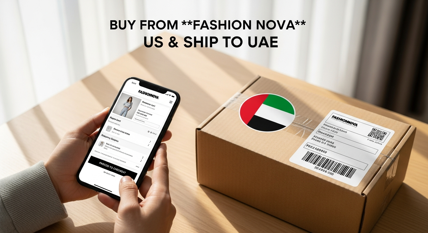 Buy from Fashion Nova US and ship to UAE