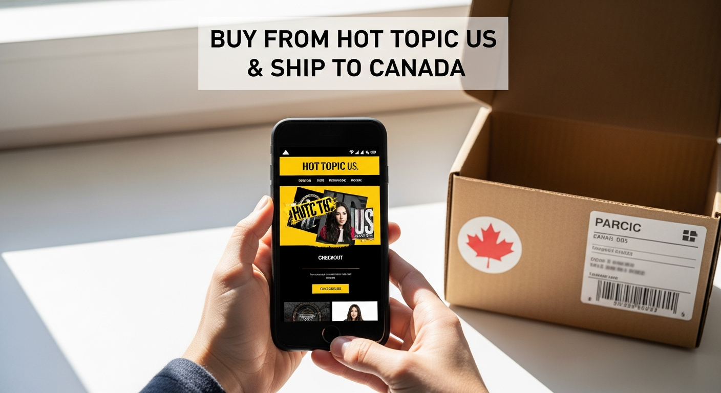 Buy from Hot Topic US and ship to Canada