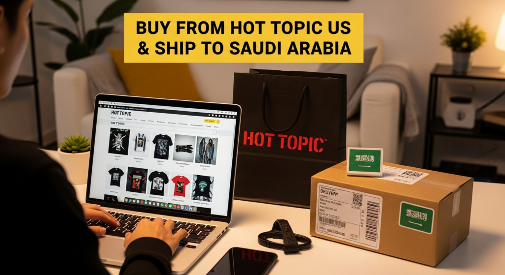 Buy from Hot Topic US and ship to Saudi Arabia
