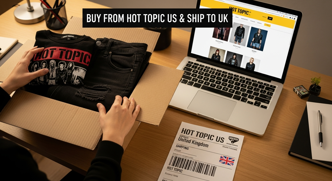 Buy from Hot Topic US and ship to UK