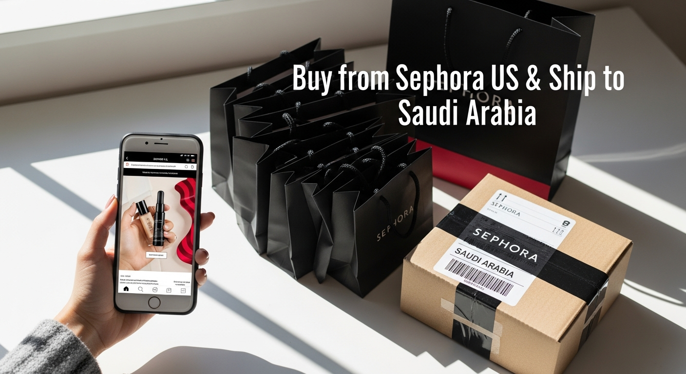 Buy from Sephora US and ship to Saudi Arabia