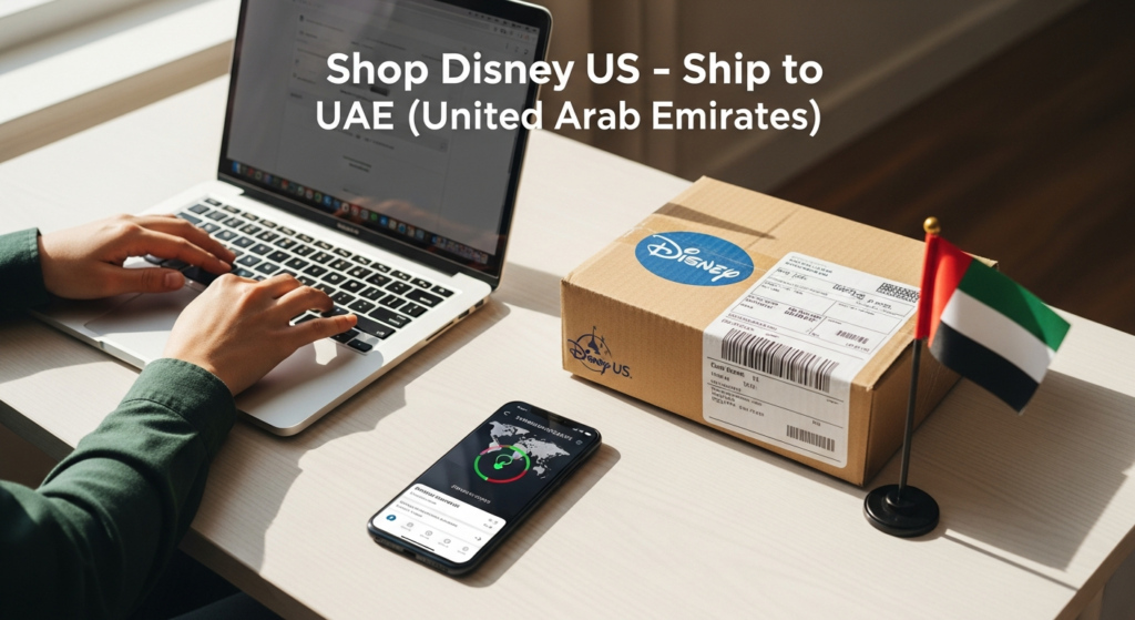 Buy from Shop Disney US and ship to UAE