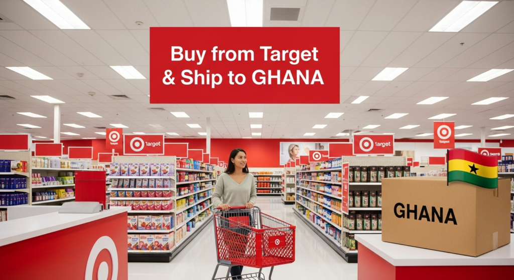 Buy from Target and ship to GHANA