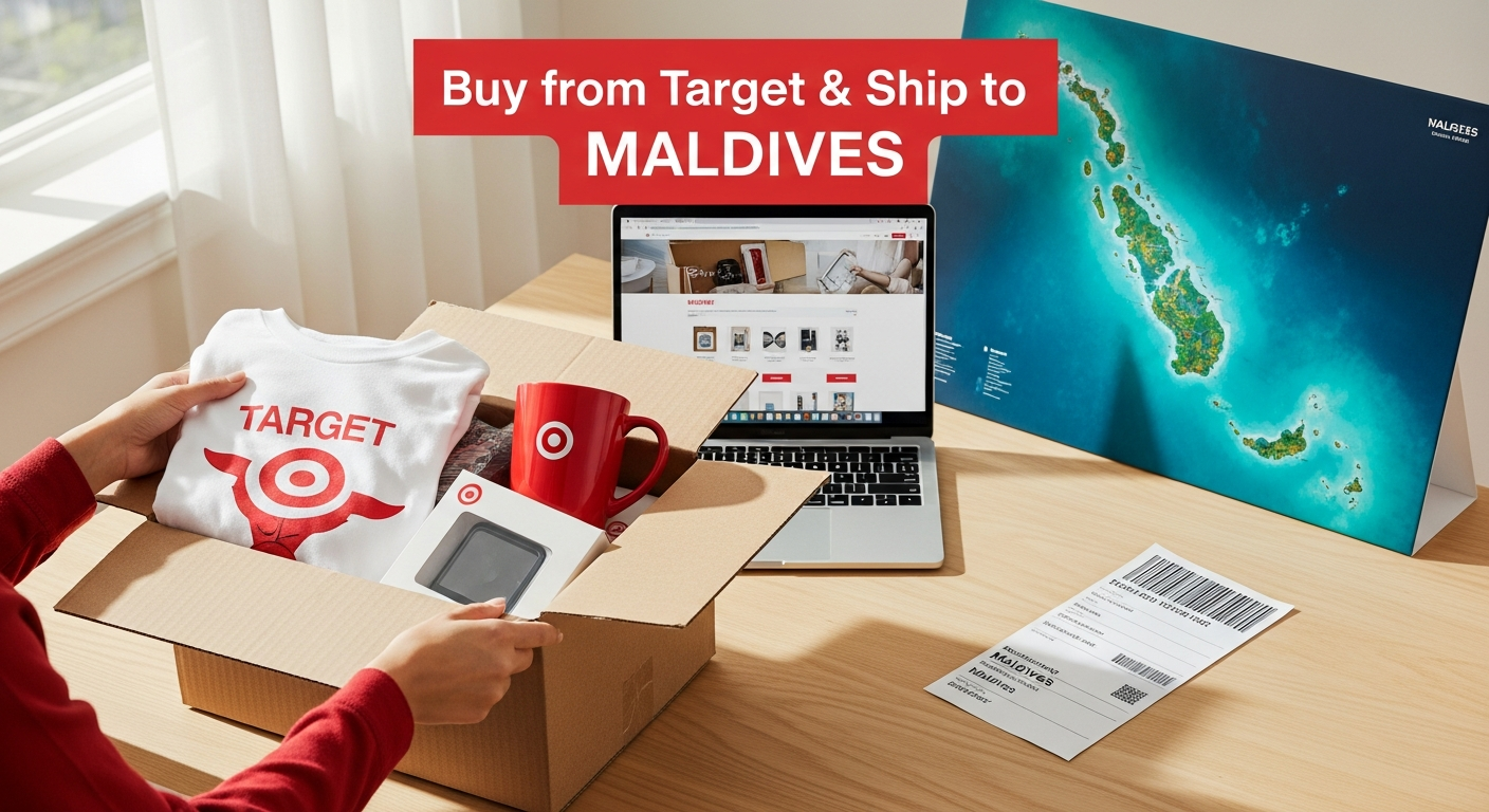 Buy from Target and ship to MALDIVES