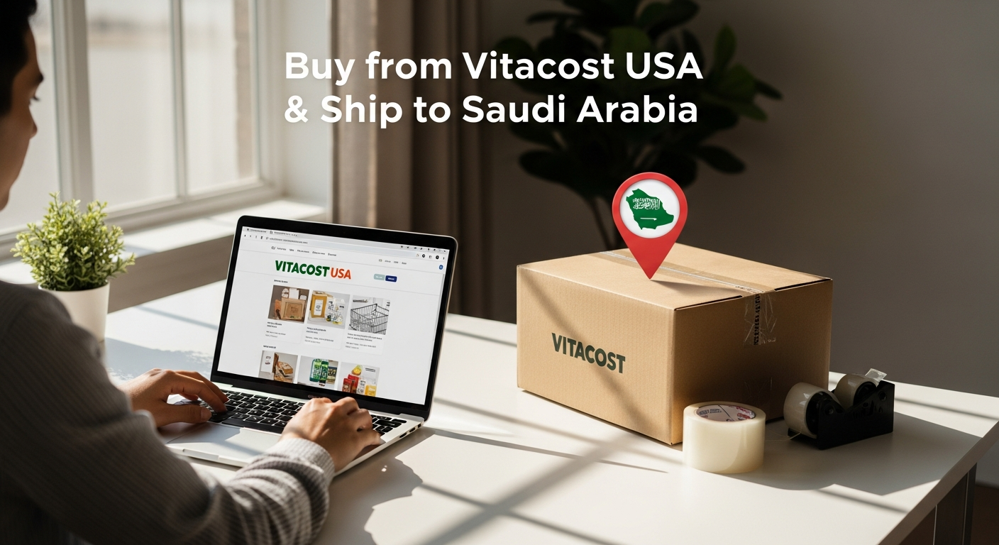 Buy from Vitacost USA and ship to Saudi Arabia