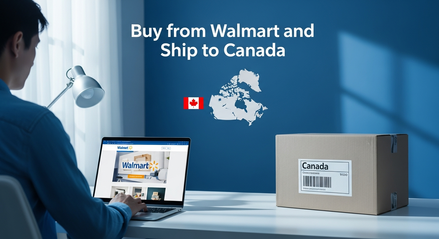 Buy from Walmart and ship to Canada