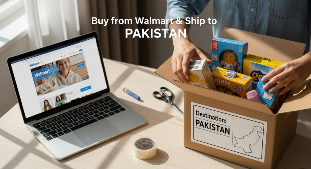 Buy from Walmart and ship to PAKISTAN