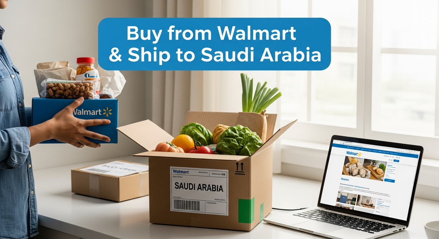 Buy from Walmart and ship to Saudi Arabia