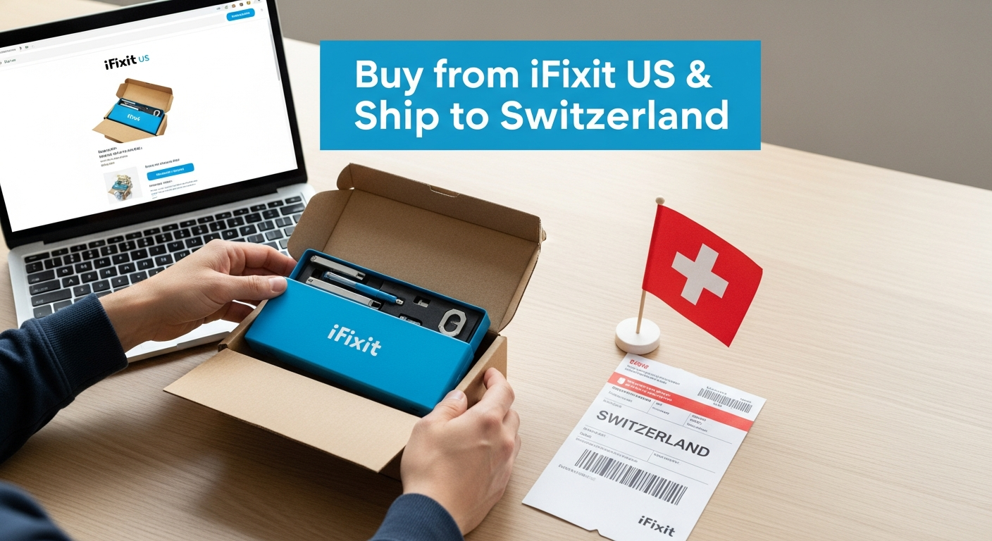 Buy from iFixit US and ship to Switzerland