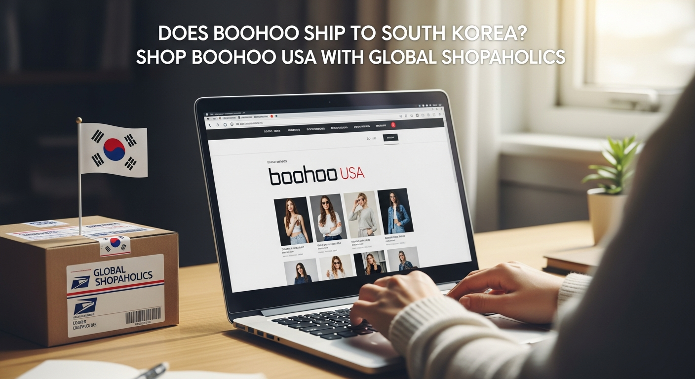 Does Boohoo Ship to South Korea from USA? How to Shop Boohoo USA Fashion with Global Shopaholics.