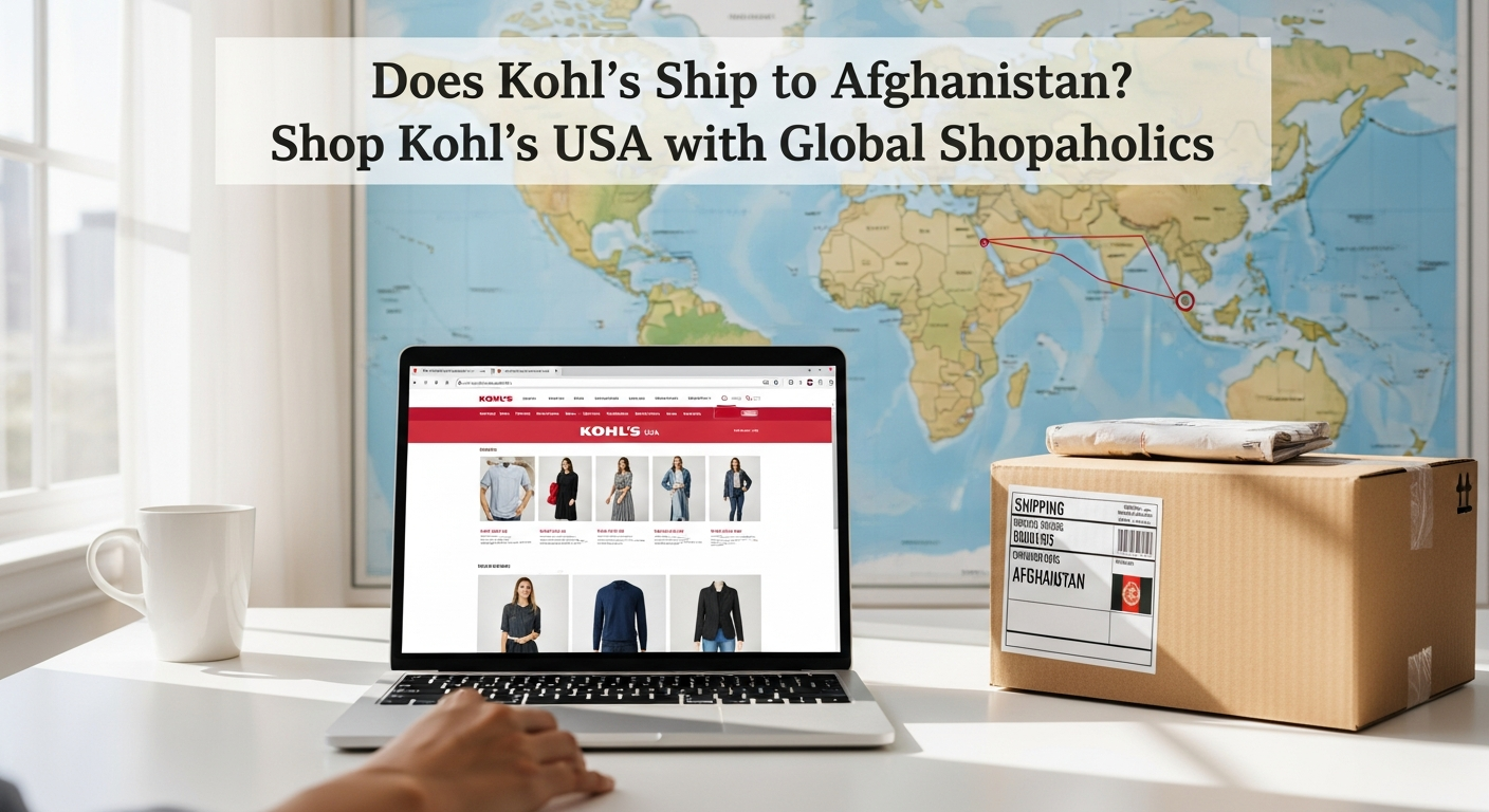 Does Kohl’s Ship to Afghanistan from USA? How to Shop Kohl’s USA Online with Global Shopaholics.