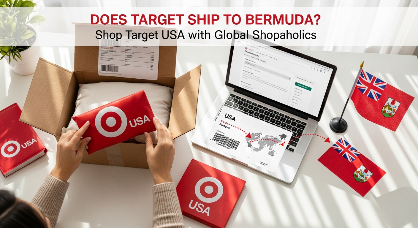 Does Target Ship to Bermuda from USA? Shop Target USA Products with Global Shopaholics.