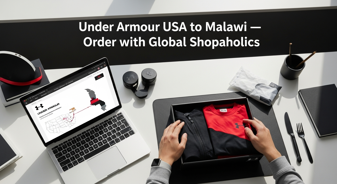 Does Under Armour Ship to Malawi from USA? How to Order Under Armour USA Sportswear with Global Shopaholics.