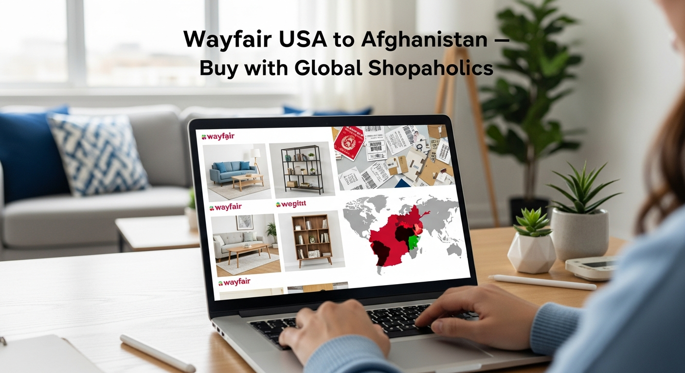 Does Wayfair Ship to Afghanistan from USA? How to Buy Home Furniture from Wayfair USA with Global Shopaholics.