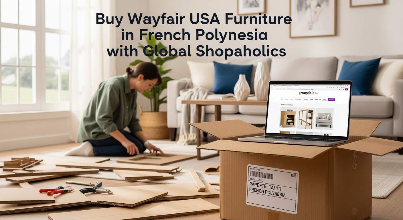 Does Wayfair Ship to French Polynesia from USA? How to Buy Home Furniture from Wayfair USA with Global Shopaholics.